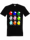 Among Us, Multicolor Tricou Among Us Negru Bumbac