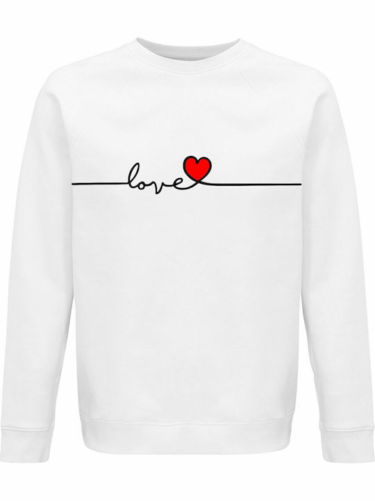 LOVE DESIGN Sweatshirt White