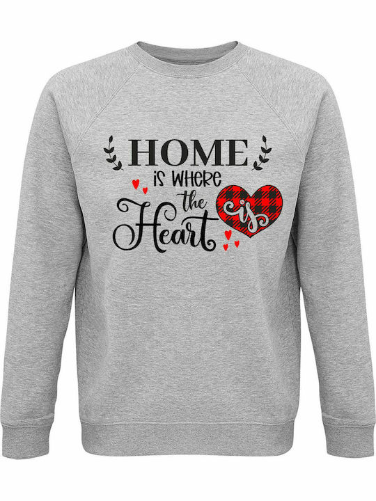 Heart Sweatshirt Gray