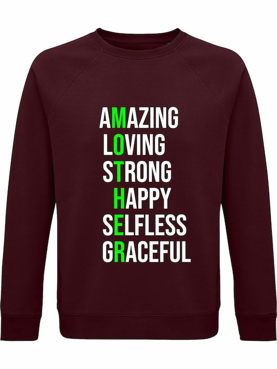 Mother Sweatshirt Burgundy