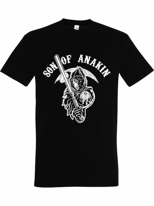 T-shirt Star Wars "Son Anakin Star σε Μαύρο χρώμα