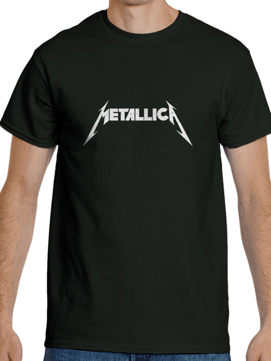 GPclothes Logo Tricou Metallica Negru