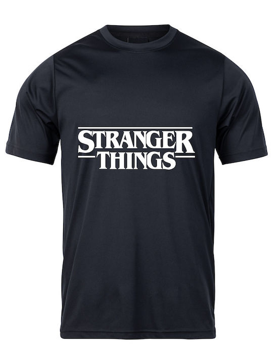 T-shirt Stranger Things Μαύρο