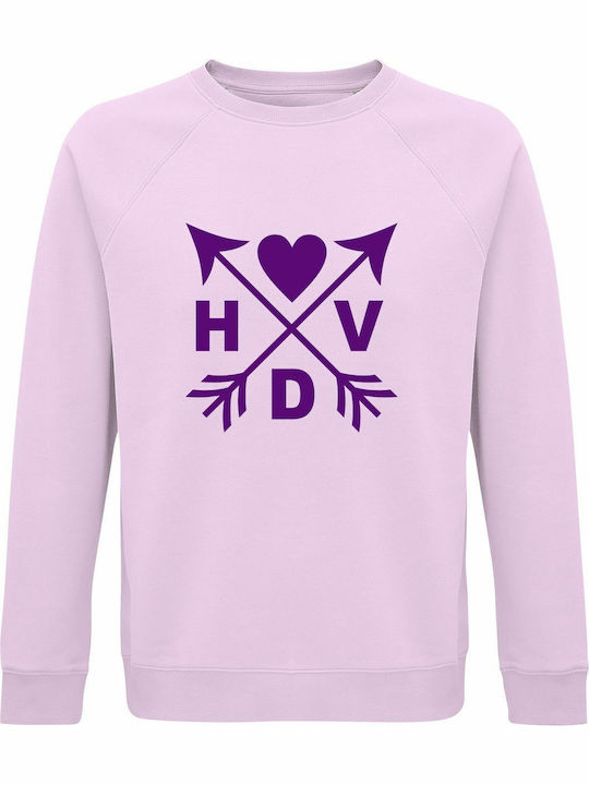 Logo Happy Sweatshirt Pink