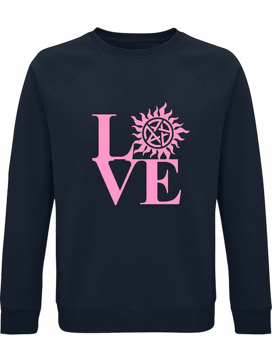 Supernatural Love Sweatshirt Blau