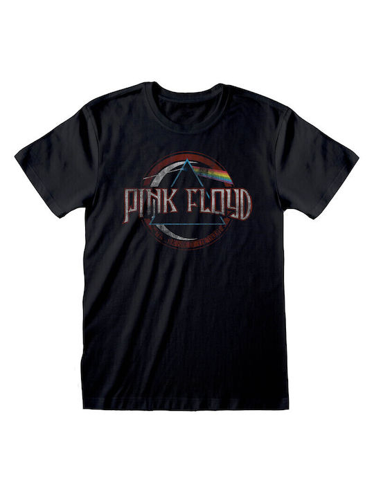 Dark Side Circle T-shirt Pink Floyd Schwarz Baumwolle