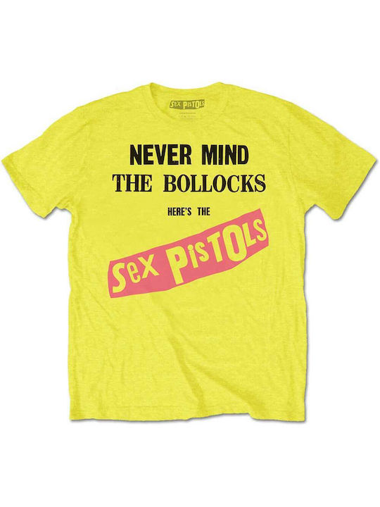 Never Mind Bollocks Тениска Жълт