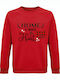 Heart Sweatshirt Red