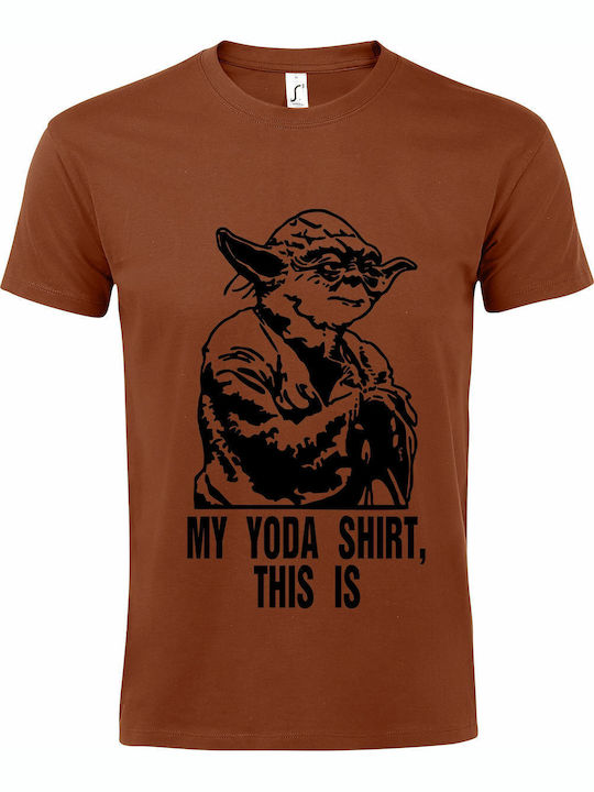 kirikoko My Yoda Shirt, This Is. Star Wars T-shirt Star Wars Brown Cotton