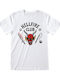 Pegasus Stranger Things Hellfire Club Logo Μπλούζα Λευκή Βαμβακερή