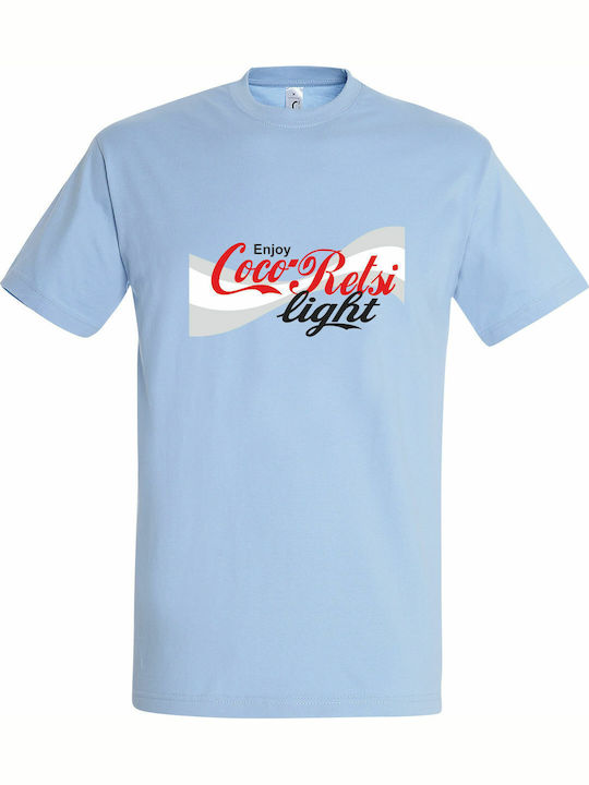 Light T-shirt Hellblau Baumwolle