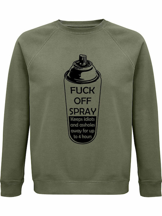 FUCK OFF Sweatshirt Khaki