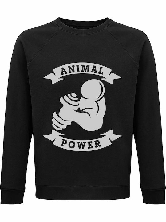 Animal Sweatshirt Schwarz