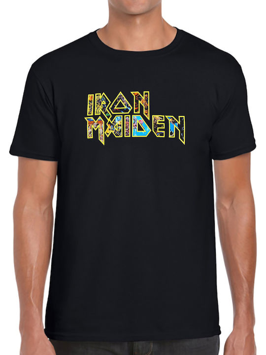 T-shirt Iron Maiden Logo σε Μαύρο χρώμα