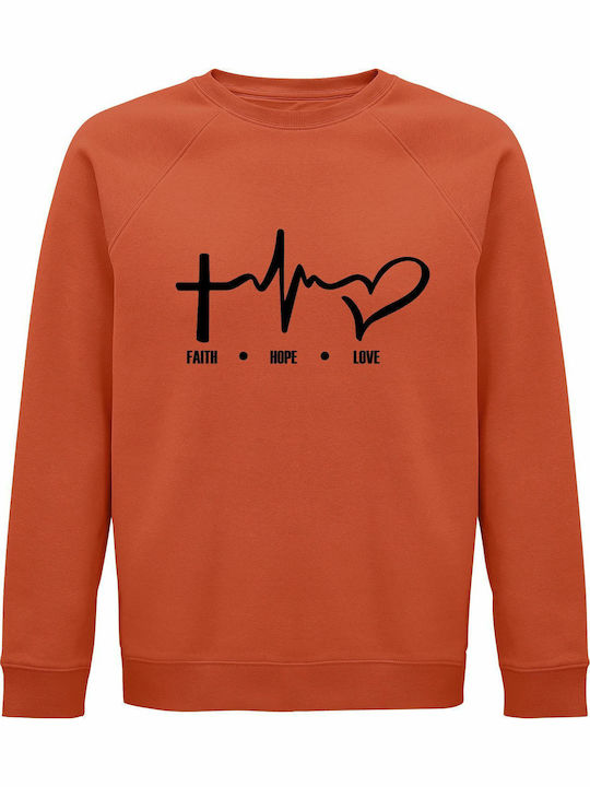 Faith Sweatshirt Orange