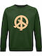 Peace Sweatshirt Green