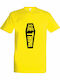 Life T-shirt Yellow Cotton