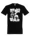 World T-shirt Ein Stück Schwarz
