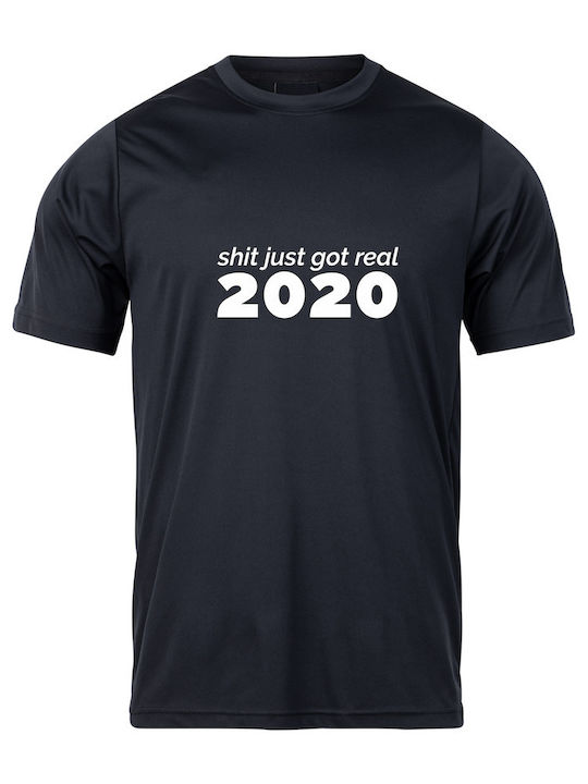 Shit just T-shirt Μαύρο