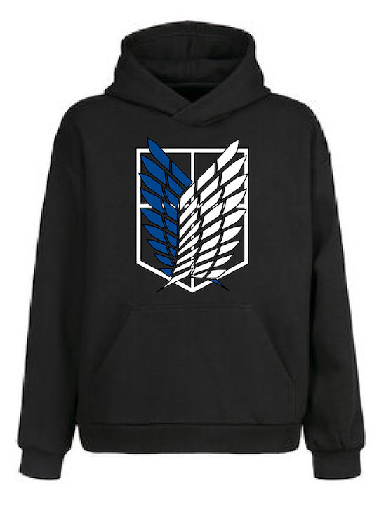 ATTACK Hoodie Attack on Titan Black