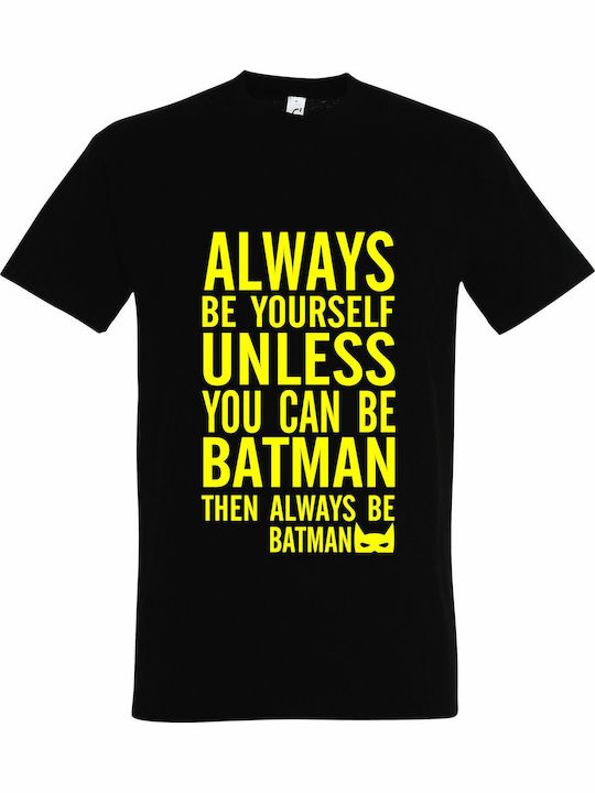 Always T-shirt Batman Black Cotton