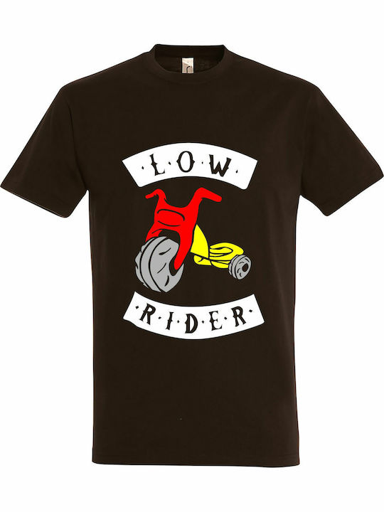 Rider T-shirt Brown Cotton