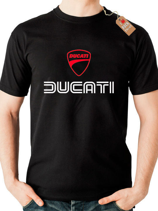 Rock Deal Tricou Ducati Alb Din Bumbac