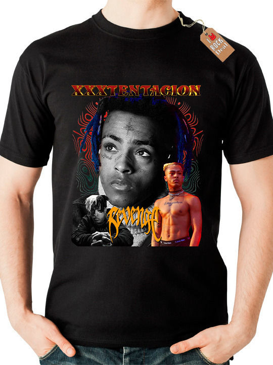Rock Deal Xxxtentacion T-shirt Μαύρο Βαμβακερό