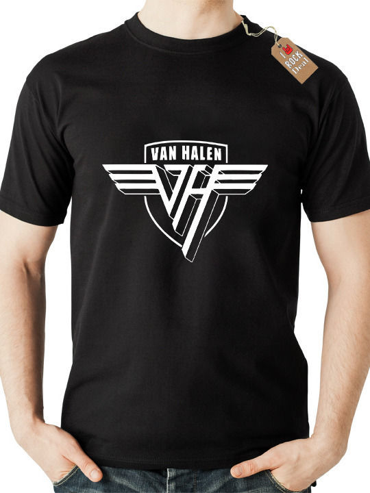 Rock Deal Van Halen T-shirt Schwarz Baumwolle
