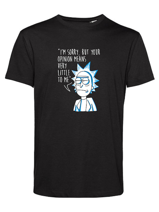 Rick and Morty Rick T-shirt Black Cotton