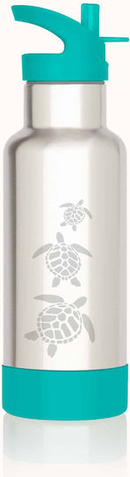 Gaspajoe Funky Turtles Kids Water Bottle Thermos Plastic Non Spill 500ml