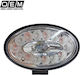 Στρογγυλός Προβολέας Αυτοκινήτου LED Mazda 3 12V 48W 14cm με Κόκκινο Φωτισμό 1τμχ