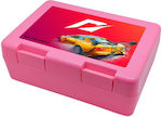 Kids Lunch Plastic Box Pink L18.5xW12cm