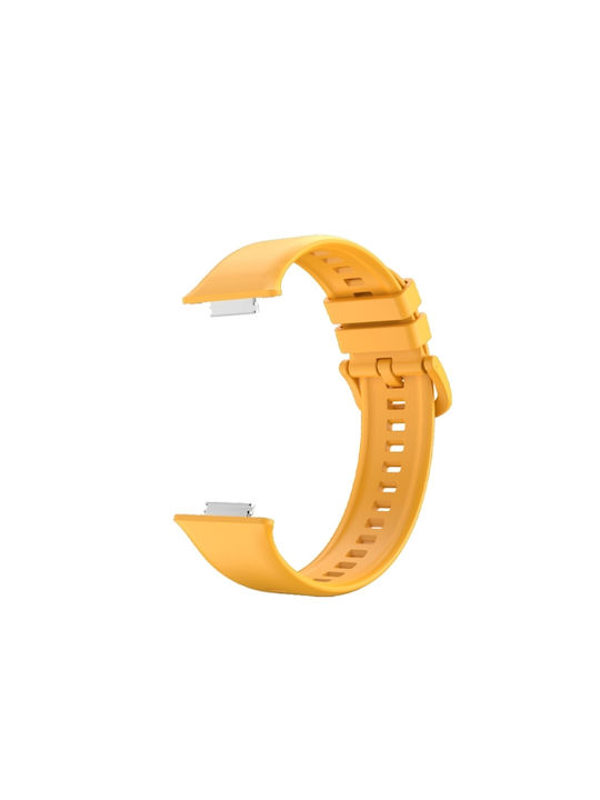 Solid Color Curea Silicon Galben (Huawei Watch Fit 2) EDA003144201E