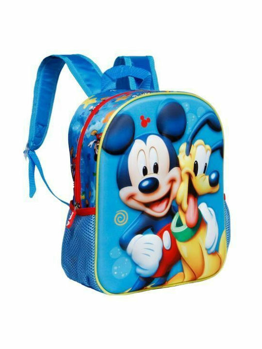 Mickey Mouse Clubhouse School Bag Backpack Kindergarten in Light Blue color