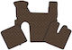 Set of Front and Rear Mats Universal 3pcs MAN TGX 2020+ Brown