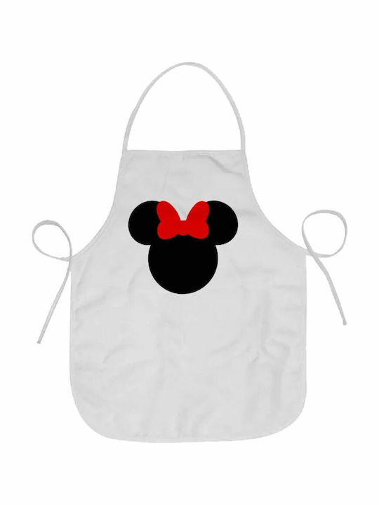 Koupakoupa Minnie head Ποδιά Κουζίνας Λευκή 57x68cm KP_3643_APRONADULT