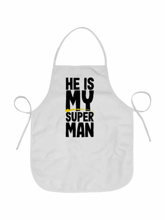 Koupakoupa superman Apron White 57x68cm