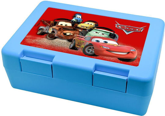 Koupakoupa Plastic Kids' Food Container Disney Cars Light Blue x x 6.5cm