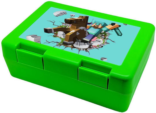 Koupakoupa Plastik Kinder Lebensmittelbehälter Minecraft Grün