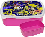 Kids Lunch Plastic Box Pink L18xW13xH6cm