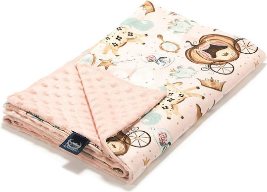 La Millou Pătură Pepinieră Swaddling Princess Catifea Roz 80x100 cm