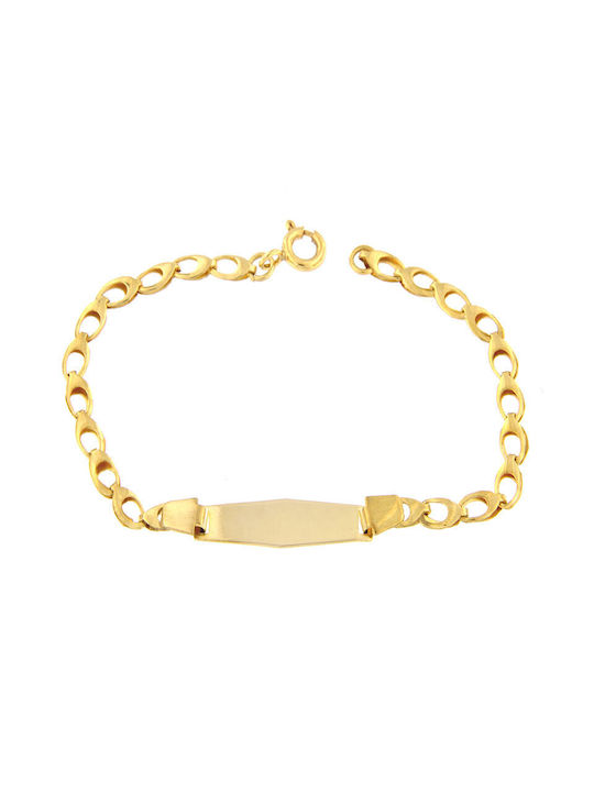 Ηώς Kids Gold ID Bracelet 9K