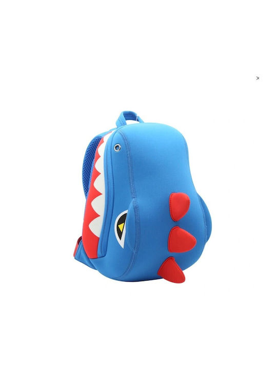 NOHOO 3D Schulranzen Rucksack Kindergarten Hellblau 22,50 x 9 x 27cm