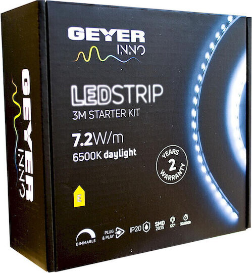 Geyer LED-Streifen 12V Kaltweiß Licht 3m Typ SMD2835