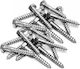 Helix Coach Screw Hexagon Galvanized DIN 571 with Diameter M8 and Length 160mm 100pcs