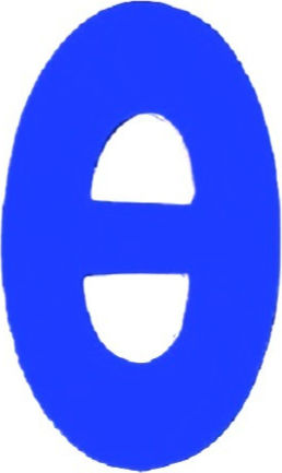 Sign with Text in Blue Color 10cm 6308000000394