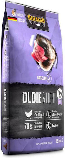 Belcando Baseline Oldie & Light 12.5kg Dry Food Diet, Grain-Free for Senior Dogs with Poultry
