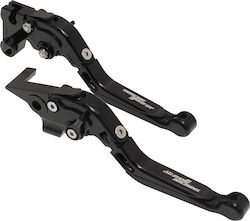 Set manete frână/ambreiaj motocicletă pentru Yamaha Tracer 900 Negre EE5496