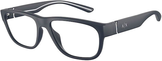 Armani Exchange Men's Acetate Prescription Eyeglass Frames Blue AX3102U 8181